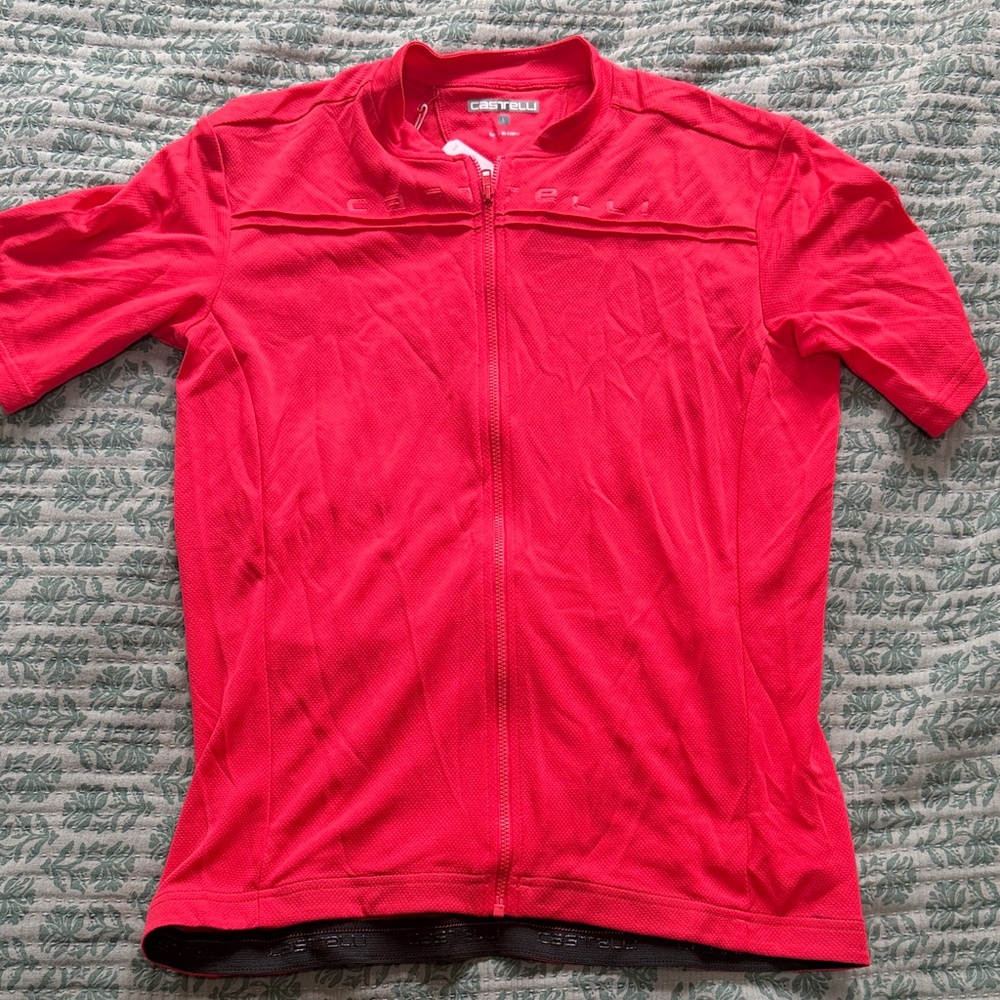 Castelli Women’s Red Cycling Jersey - Lightweight Zip Front